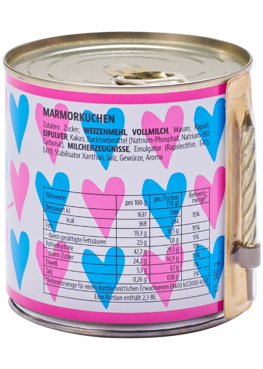 Weiteres Produktbild 2: Cancake LOVE Neon, Pink/Blau Marmor Kuchen