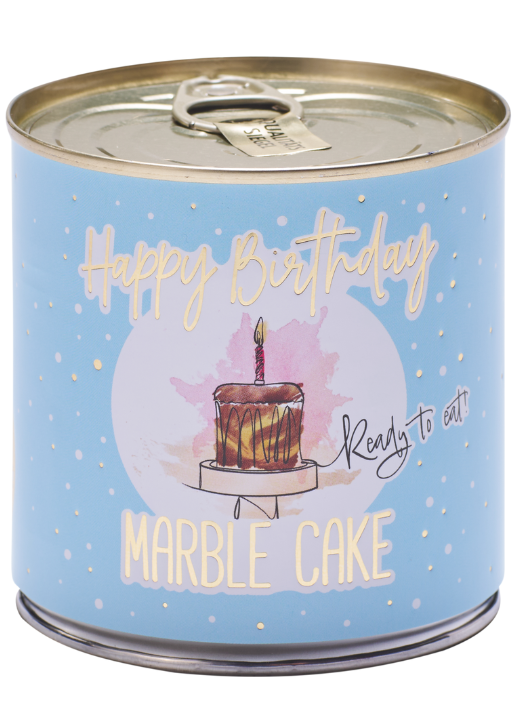 Weiteres Produktbild 1: Cancake Happy Birthday Marble cake blau, Marmorkuchen
