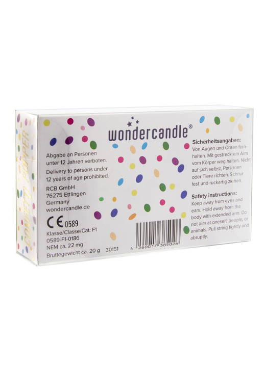 Weiteres Produktbild 3: Confetti Popper 4er Set Make a wish