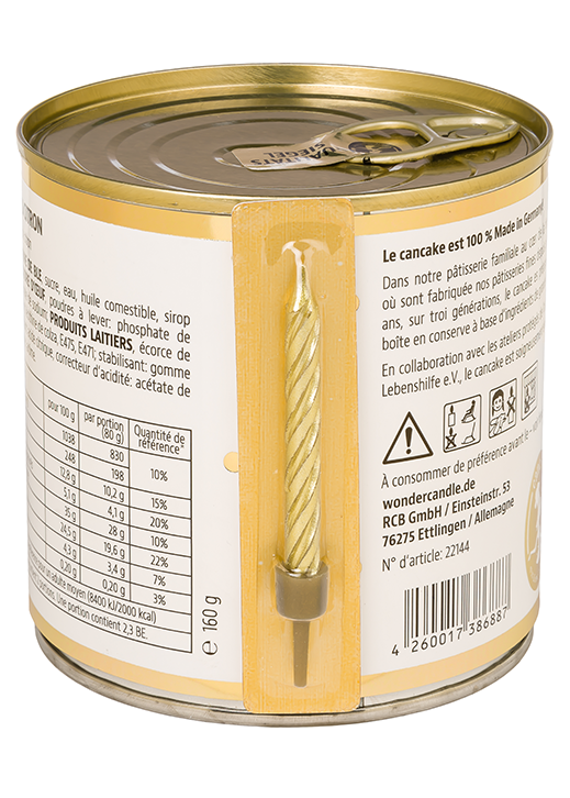 Weiteres Produktbild 4: Cancake joyeux anniversaire points d'orGâteau au citron