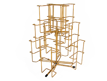 Produktbilder: 12 Fächer Metall-Drehdisplay gold für Wondercandle® GIANT / Postkarten / ClassicWondercard
