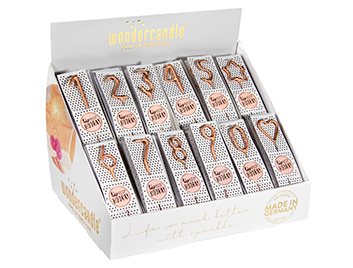Produktbild: Hiphip hooray Roségold mini 290 Sortiment 144 Wondercandle® mini