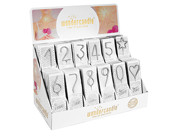 Produktbild: Hiphip hooray silber classic 334 Sortiment 144 Wondercandle® classic