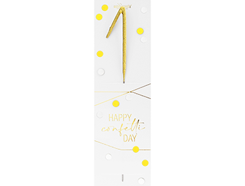 Produktbild: 1 gold Confetti Wondercandle® classic