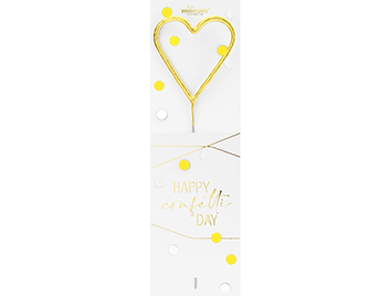 Produktbild: Herz gold Confetti Wondercandle® classic