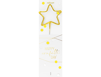 Produktbilder 1: Stern gold Confetti Wondercandle® classic