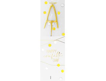 Produktbild: A gold Confetti Wondercandle® classic