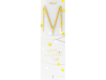 Produktbilder 1: M gold Confetti Wondercandle® classic