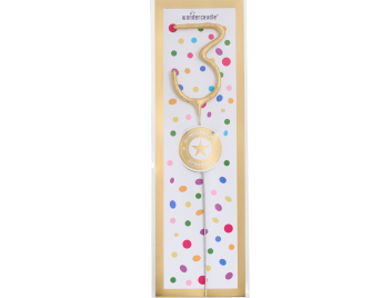 Produktbild: 3 Tricolor gold silber rosé Wondercandle® classic