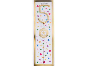 Produktbilder: 5 Tricolor gold silber rosé Wondercandle® classic