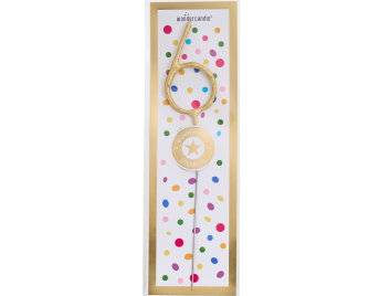 Produktbild: 6 Tricolor gold silber rosé Wondercandle® classic