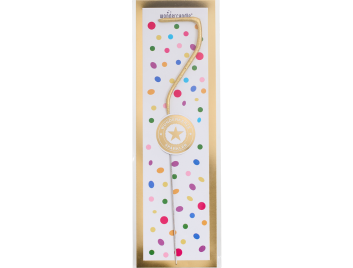 Produktbild: 7 Tricolor gold silber rosé Wondercandle® classic