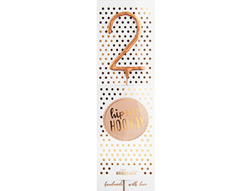 Produktbild: 2 rosé Hiphip Hooray 290 Wondercandle® classic