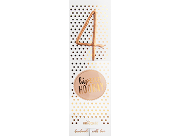 Produktbild: 4 rosé Hiphip Hooray 290 Wondercandle® classic