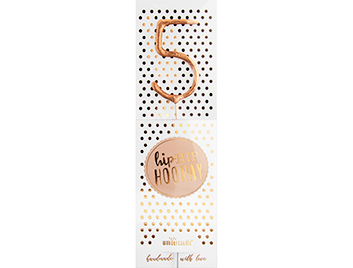 Produktbild: 5 rosé Hiphip Hooray 290 Wondercandle® classic
