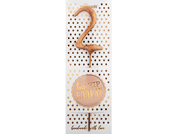 Produktbild: 2 mini rosé Hiphip Hooray 290 Wondercandle® Mini