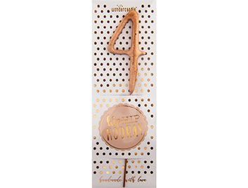 Produktbild: 4 mini rosé Hiphip Hooray 290 Wondercandle® Mini