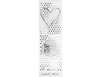Produktbild: Herz silber Hiphip Hooray 334 Wondercandle® classic