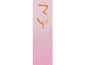 Produktbild: 3 rosegold Fairydust Wondercandle® classic