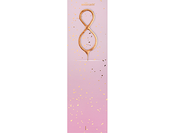 Produktbild: 8 rosegold Fairydust Wondercandle® classic
