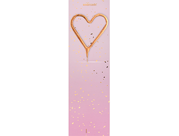 Produktbild: Herz rosegold Fairydust Wondercandle® classic