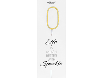 Produktbild: 0 gold GIANT Life is much better with sparkle 498 Wondercandle®