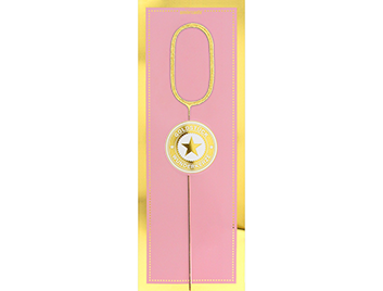 Produktbild: 0 gold GIANT Goldstück pink Wondercandle®