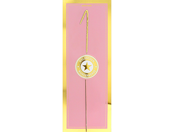 Produktbild: 1 gold GIANT Goldstück pink Wondercandle®