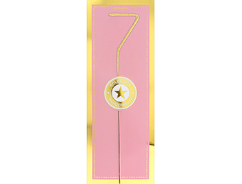 Produktbild: 7 gold GIANT Goldstück pink Wondercandle®