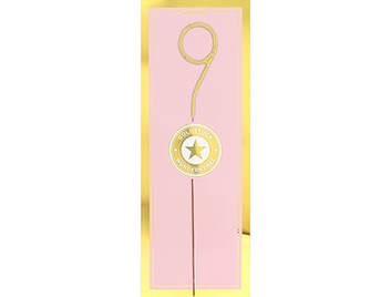 Produktbild: 9 gold GIANT Goldstück rosa Wondercandle®