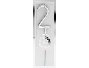 Produktbilder: 2 silber mini Platinum 335 Wondercandle® mini