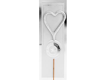 Produktbilder 1: Herz silber mini Platinum 335 Wondercandle® mini