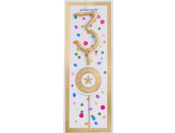 Produktbild: 3 mini Tricolor gold silber rosé Wondercandle® mini