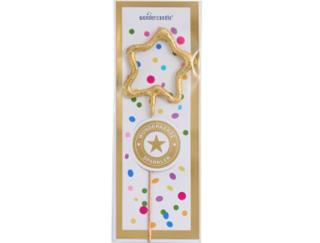 Produktbilder: Stern mini Tricolor gold silber rosé Wondercandle® mini