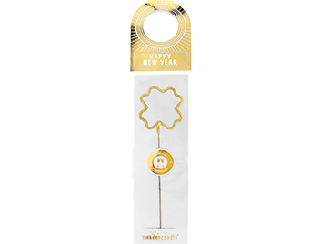Produktbilder: Happy New Year Klee gold Wondercandle® Bottle tag