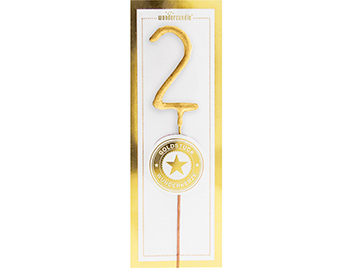 Produktbilder 1: 2 mini gold weiß Goldstück Wondercandle® mini