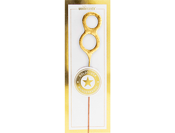 Produktbild: 8 mini gold weiß Goldstück Wondercandle® mini