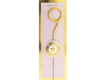 Produktbild: 9 mini gold rosa Goldstück Wondercandle® mini