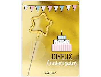 Produktbild: Joyeux Anniversaire gold Mini Wondercard #281
