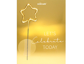 Produktbild: Let's celebrate today 459 Golden Time Mini Wondercard