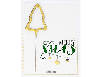 Produktbilder: Merry XMAS weiß grün 475 Mini Wondercard