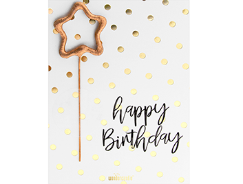 Produktbilder 1: happy Birthday Polka Dots Mini Wondercard