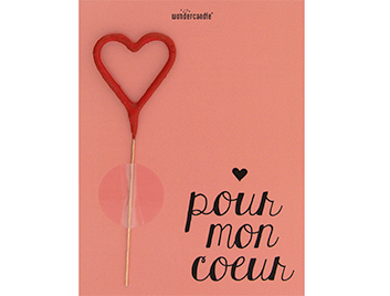 Produktbilder 1: pour mon coeur pastell rouge Mini Wondercard