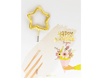 Produktbilder: Happy Birthday Bouquet Mini Wondercard