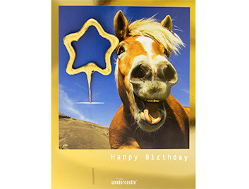Produktbilder: Happy Birthday Golden Polaroid Mini Wondercard