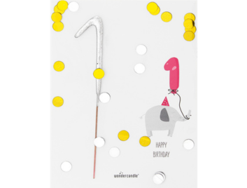 Produktbild: 1 Baby Birthday Confetti Mini Wondercard