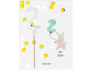 Produktbild: 2 Baby Birthday Confetti Mini Wondercard