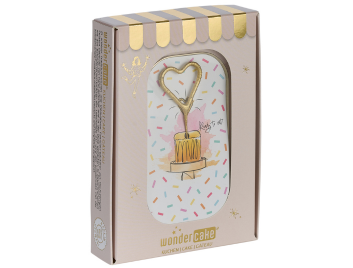 Produktbild: Confetti weiß Wondercake deluxe rosa Herz gold