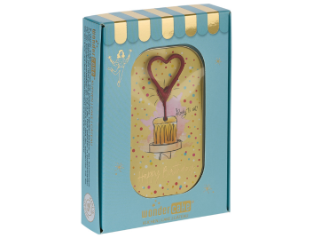 Produktbild: Happy Birthday gelb Wondercake deluxe blau Herz rot