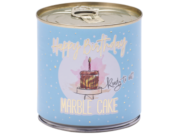 Produktbild: Cancake Happy Birthday Marble cake blau, Marmorkuchen